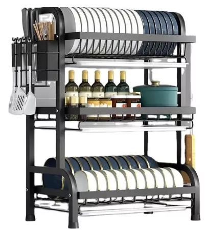 Escurridor de loza de 3 niveles para cocina