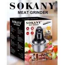 Procesador de alimentos Sokany 400W 2 litros plateado