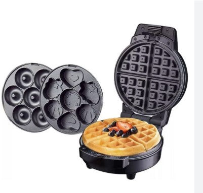 Waflera 3 en 1 Sokany Antiadherente – Waffles, Mini Donas y Figuras – foto 2