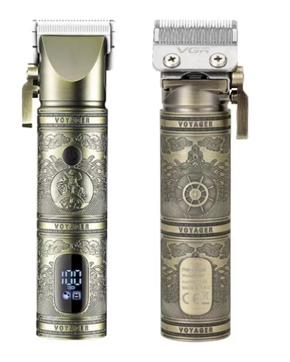 Máquina Afeitadora, Patillera y Barbera VGR-697 Inalámbrica. Corte preciso, batería duradera y accesorios completos para un look profesional.