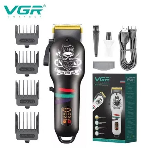Máquina Cortar Pelo Clipper Vgr V-699 Profesional Peluquería + ACCESORIOS