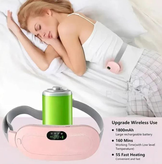 Cinturón Térmico Masajeador para Cólicos Menstruales – Alivio Rápido