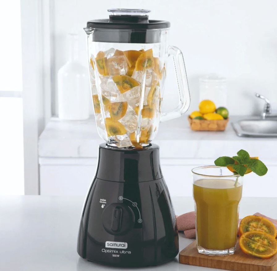 Licuadora Samurai Optimix Plus 500w Negra 2 Litros