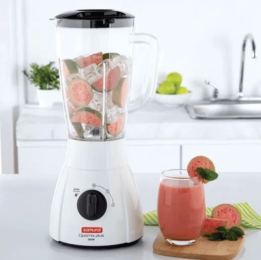 Licuadora Samurai Optimix Plus 500w Blanca 2 Litros