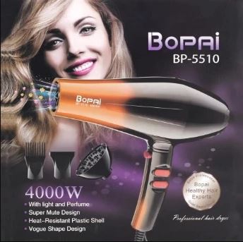 Secador de Cabello BOPAI 3 en 1 con Difusor y Accesorios
