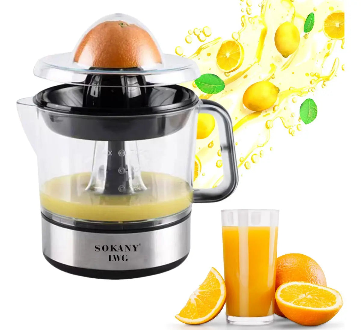Exprimidor de Naranjas Sokany 700ml 45W Eléctrico 110V