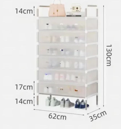 Set x2 Zapatero Organizador de Calzado 18 Pares con Tapa – foto 3