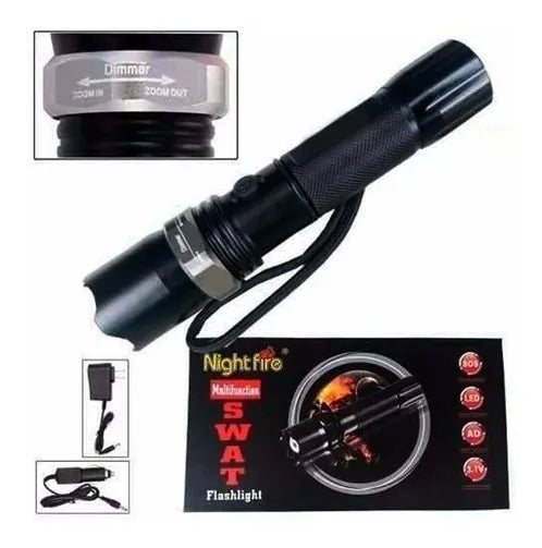 Linterna LED Táctica de Largo Alcance 180 Lumens – Ref. 8705