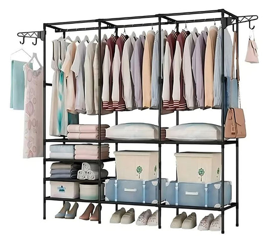 Armario Ropero 3 Cuerpos Closet Perchero Organizador De Ropa – Closet Esqueleto X3