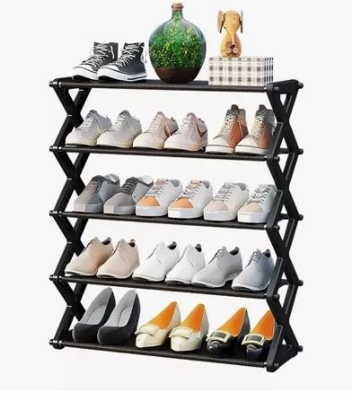 Organizador Zapatero 5 Niveles Estante para Zapatos Armable Ahorra Espacio – foto 2