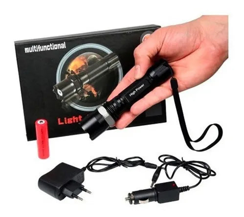 Linterna LED Táctica de Largo Alcance 180 Lumens – Ref. 8705