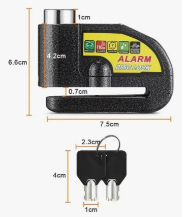 Candado Alarma Freno de Disco para Moto y Bicicleta – foto 3