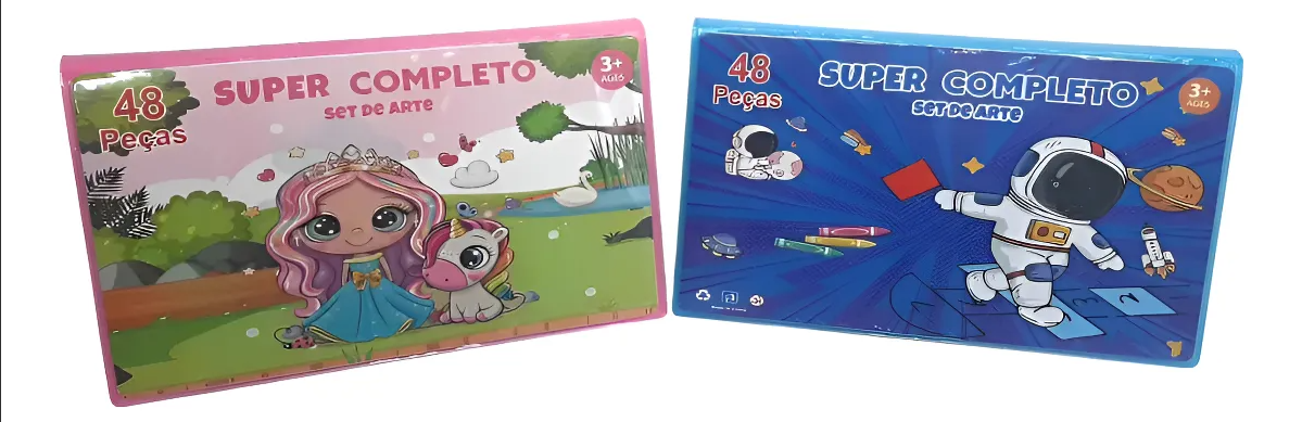 Set Escolar 48 Piezas – Kit Completo para Colegio, Manualidades y Tareas