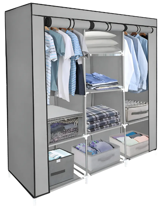 Armario Closet de Tela Multifuncional 8 Espacios – Ref. 88130