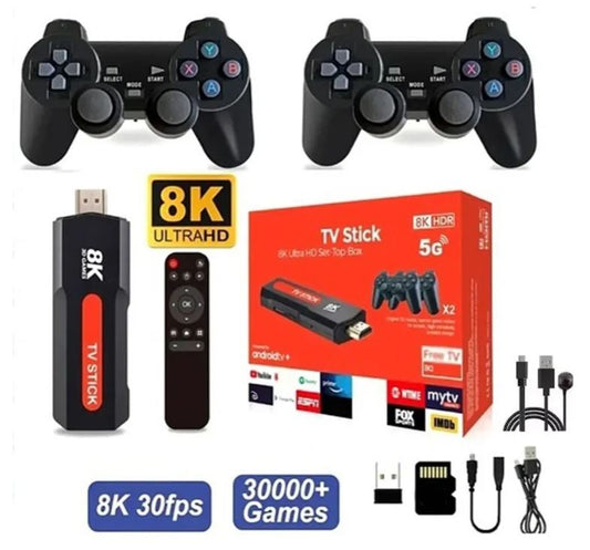 Game TV Stick Convertidor De TV a Smart, Stick Pro Q9 – Consola Retro HDMI