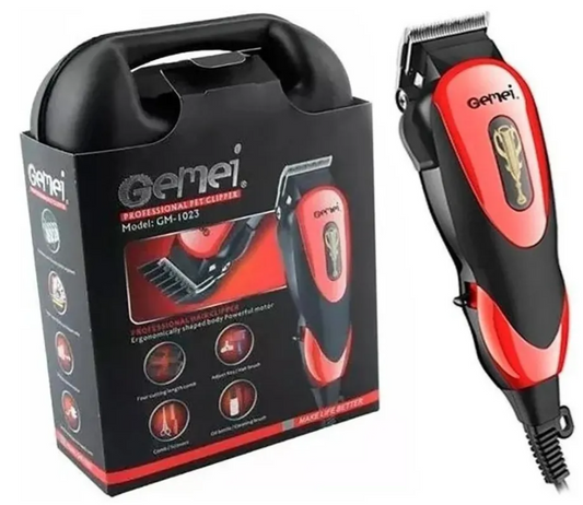 Máquina Peluquera Canina Gemei 1023 | Cortadora de Pelo Profesional para Perros y Gatos Recargable y Silenciosa