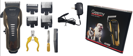 Kit Maquina Peluquera Canina Gm-6063 Profesional + accesorios