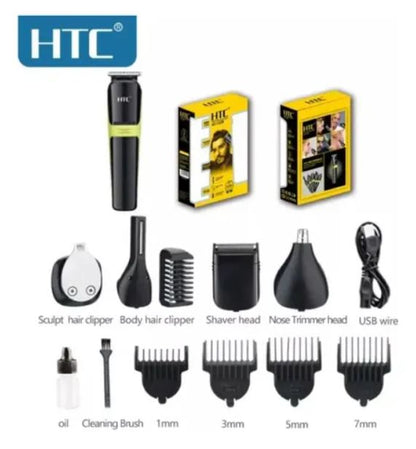 Máquina Barbera Afeitadora y Patillera HTC-1326 con Accesorios – foto 3