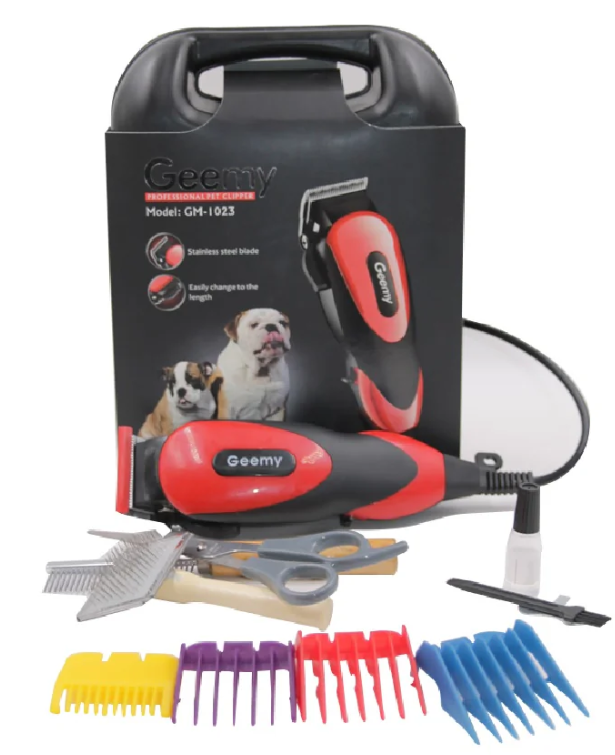 Máquina Peluquera Canina Gemei 1023 | Cortadora de Pelo Profesional para Perros y Gatos Recargable y Silenciosa