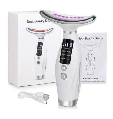 Masajeador Facial HY69 – Rejuvenecedor Portátil con Vibración y Calor