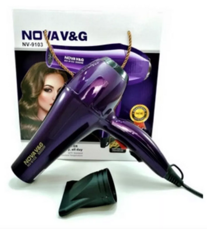 Secador de Cabello Nova 9103 5000W Potente con Accesorios – foto 1