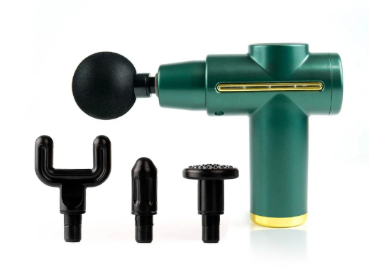 Masajeador de Pistola RF-723 – 6 Niveles de Intensidad con 4 Cabezas Intercambiables