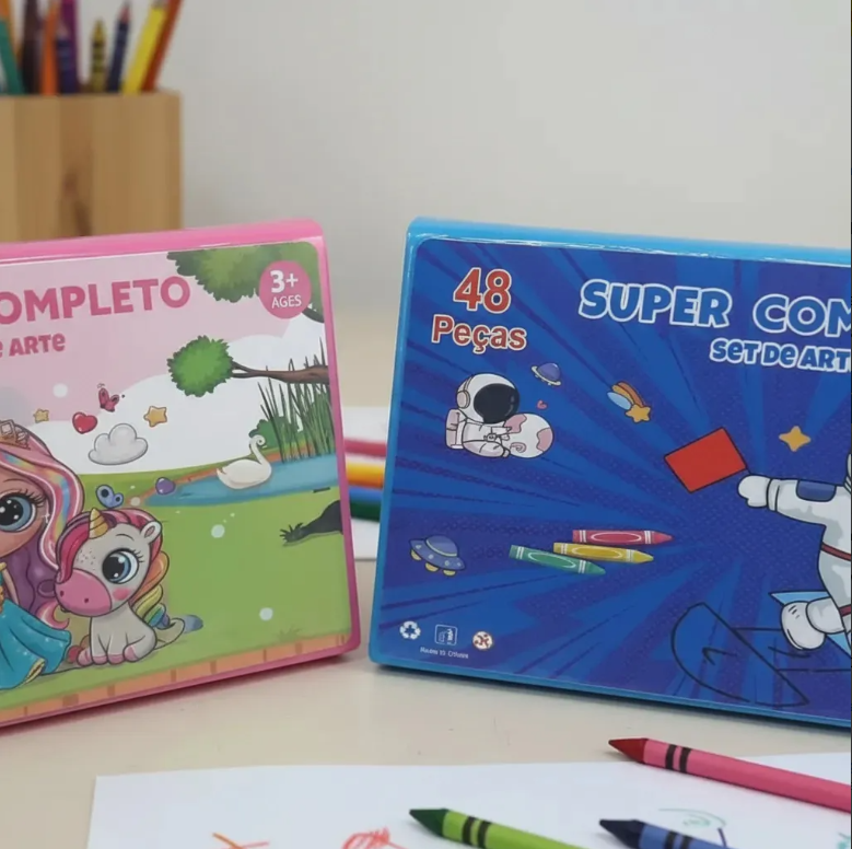 Set Escolar 48 Piezas – Kit Completo para Colegio, Manualidades y Tareas