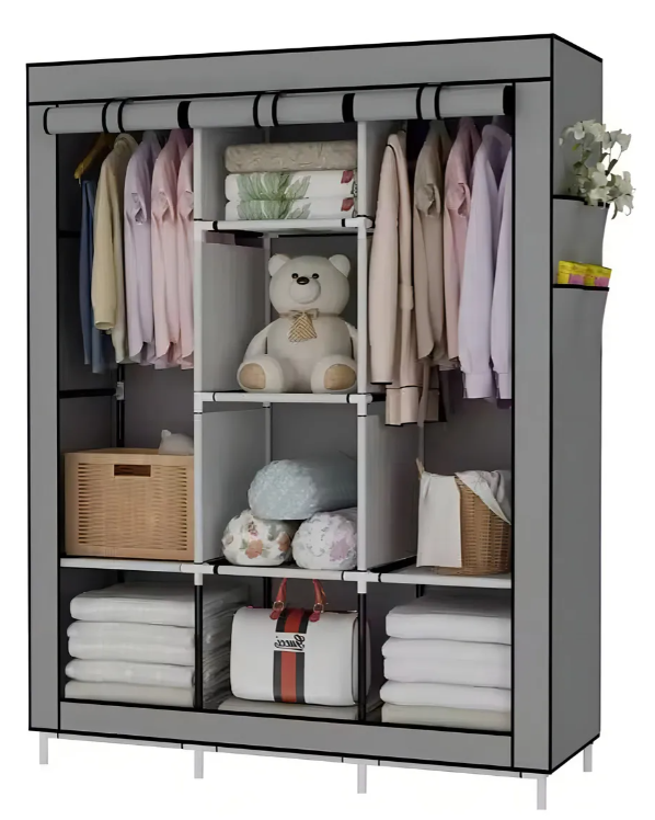 Armario Closet de Tela Multifuncional 8 Espacios – Ref. 88130