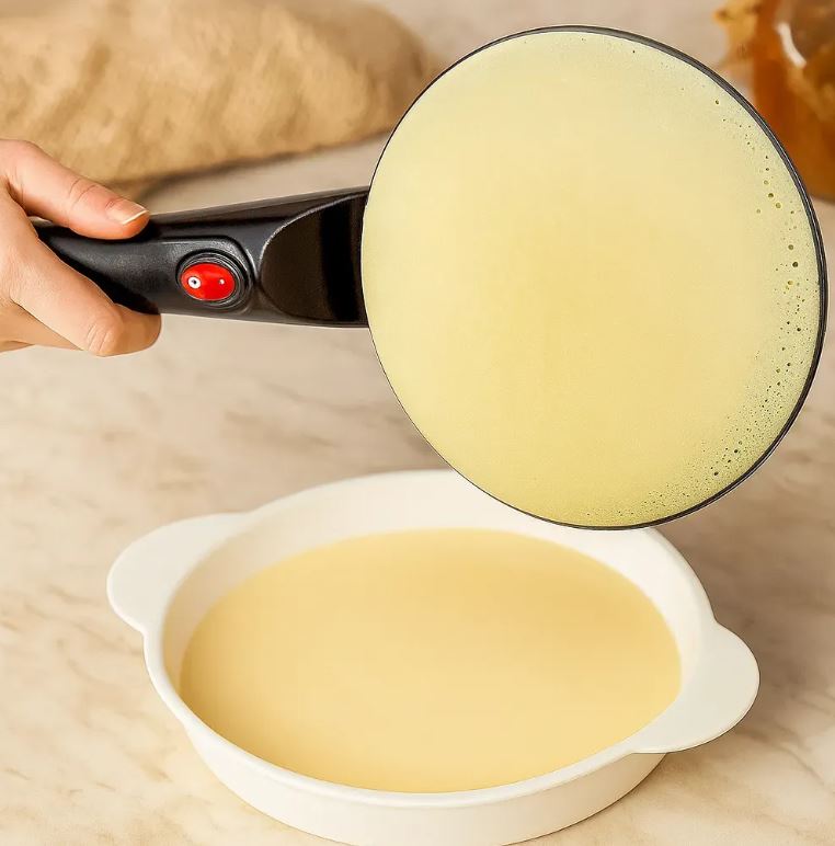 Crepera Eléctrica Sokany Antiadherente – Máquina para Crepes, Pancakes, Tortillas y Arepas Delgadas