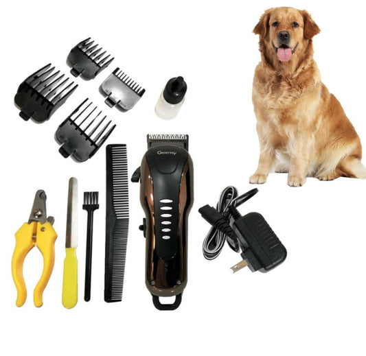 Kit Maquina Peluquera Canina Gm-6063 Profesional + accesorios