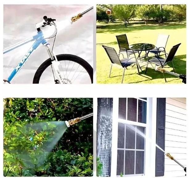 Hidrolavadora Portatil 48V con 2 Baterias Recargables 110V Negra
