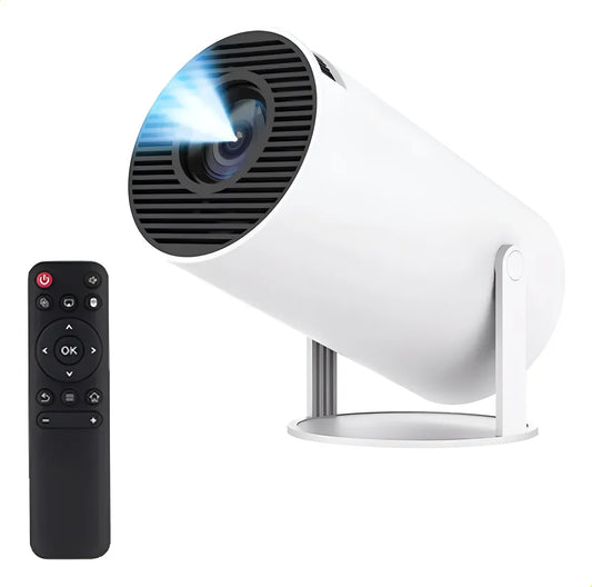 Video Beam Doméstico HY300 Blanco – 110V/220V Cine en Casa Portátil