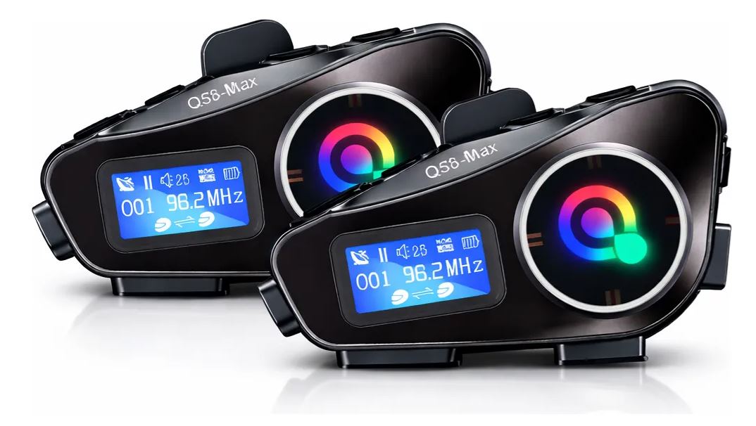Intercomunicador Casco Moto Bluetooth Q58 Set x2 con Música
