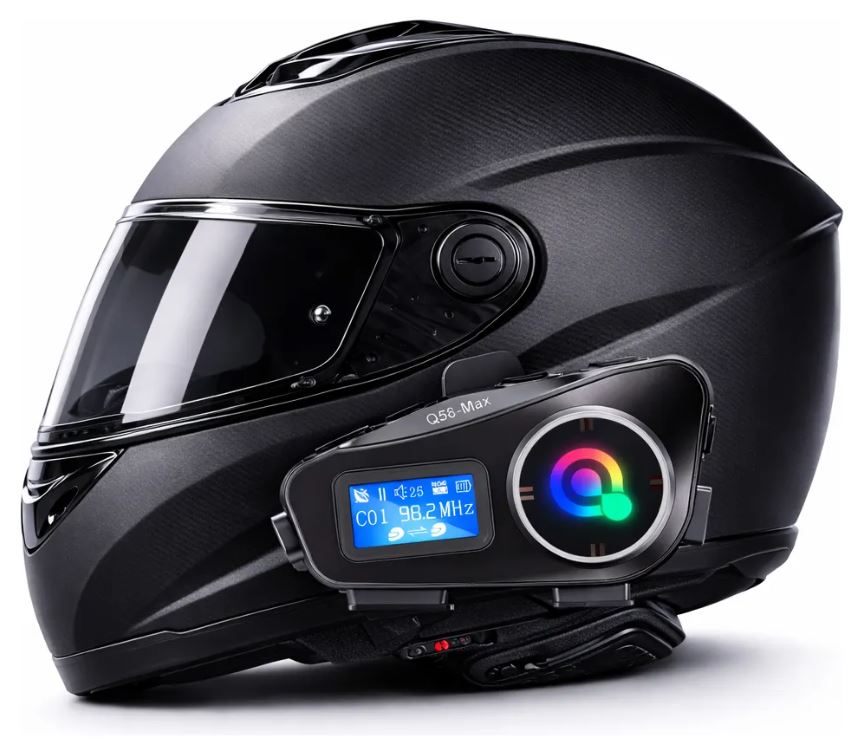 Intercomunicador Casco Moto Bluetooth Q58 Set x2 con Música