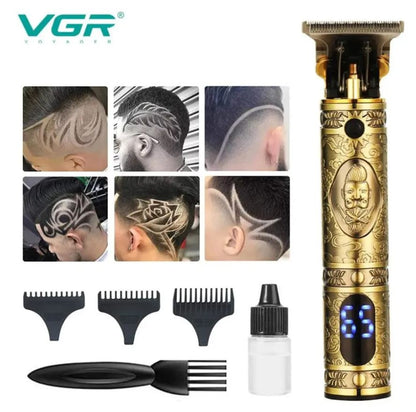 Máquina Afeitadora, Patillera y Barbera Profesional VGR-228 Inalámbrica con Accesorios – foto 5
