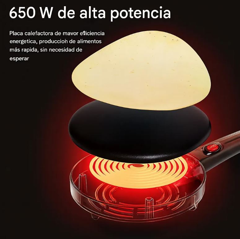 Crepera Eléctrica Sokany Antiadherente – Máquina para Crepes, Pancakes, Tortillas y Arepas Delgadas