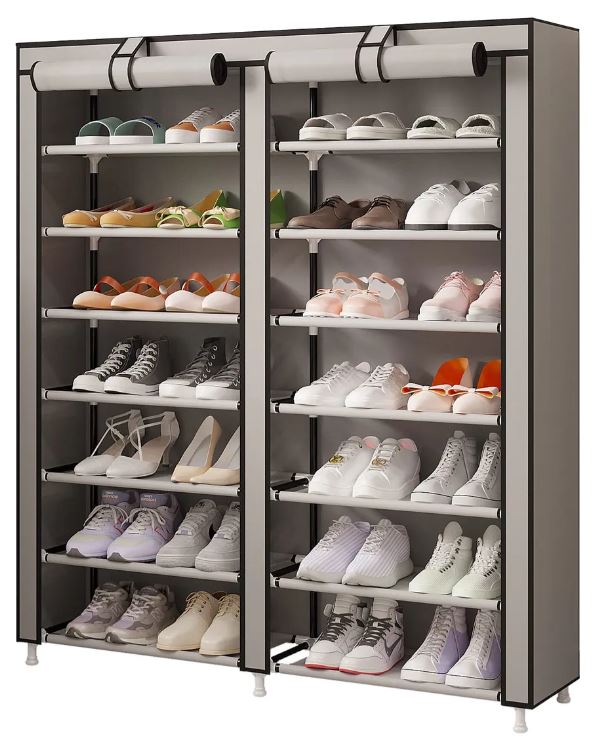 Zapatero en Tela Doble de 7 Niveles – Organizador de Zapatos Doble