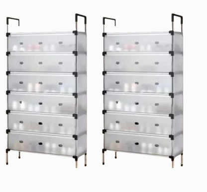 Set x2 Zapatero Organizador de Calzado 18 Pares con Tapa – foto 1